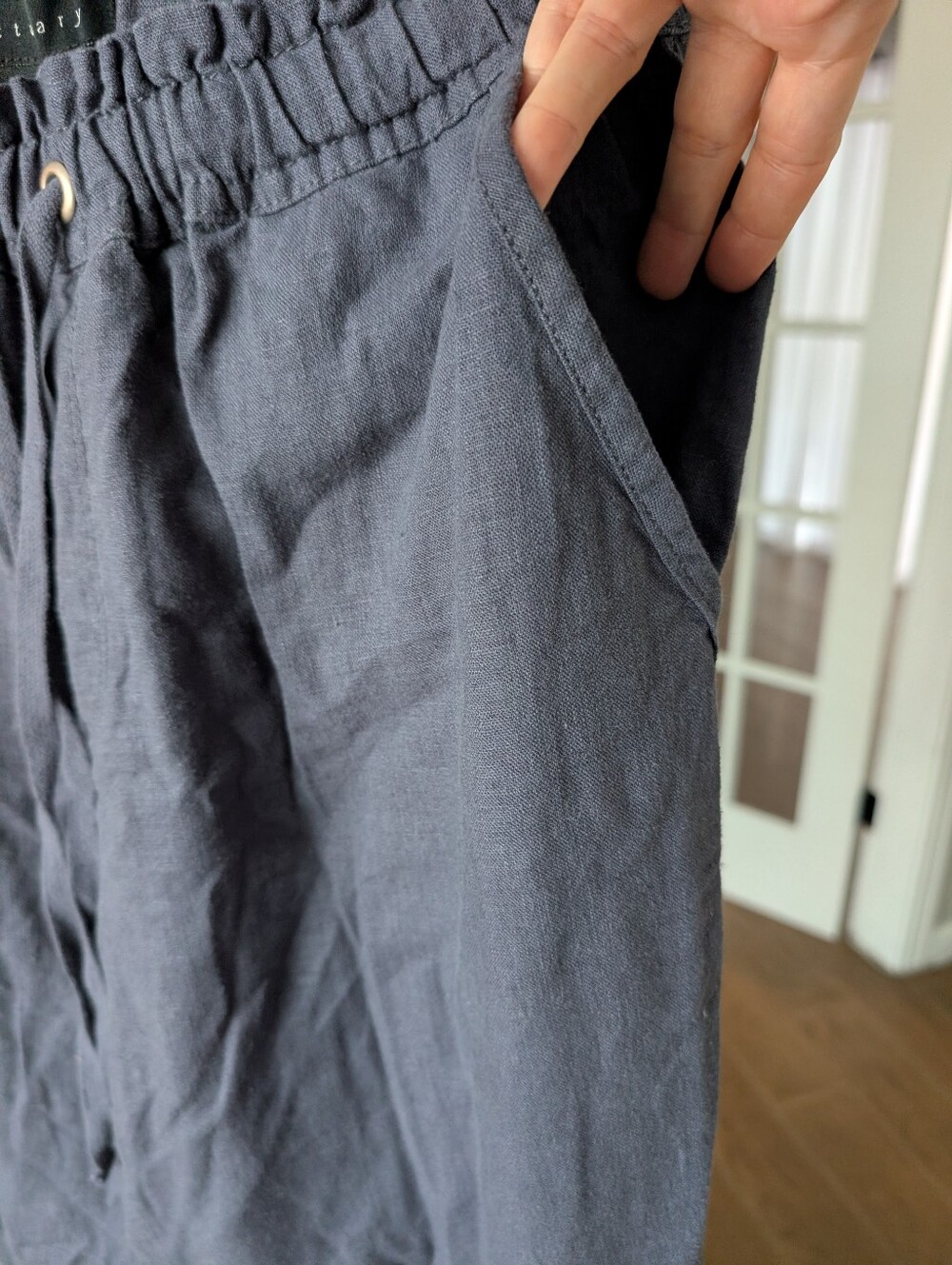 Sanctuary Linen Blend Joggers Small - Picture 3 of 9
